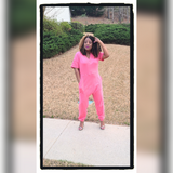 Dusty Rose Harem Jumpsuit