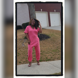 Dusty Rose Harem Jumpsuit