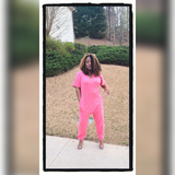 Dusty Rose Harem Jumpsuit