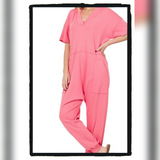 Dusty Rose Harem Jumpsuit