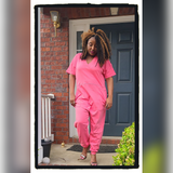 Dusty Rose Harem Jumpsuit