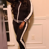 Trae White Striped Tracksuit