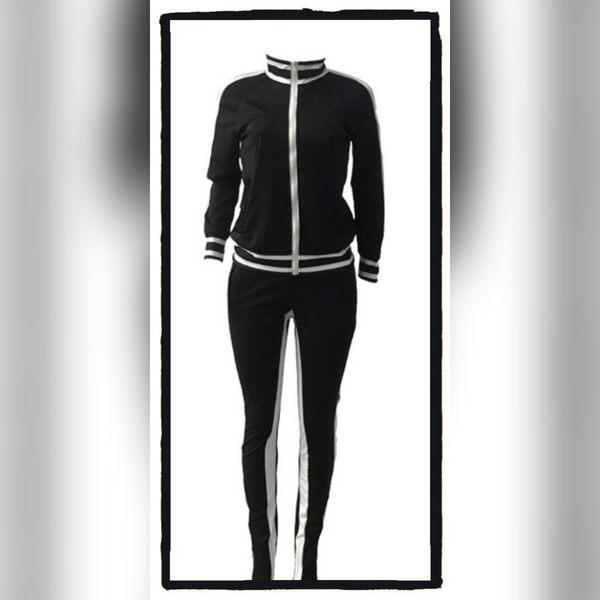 Trae White Striped Tracksuit